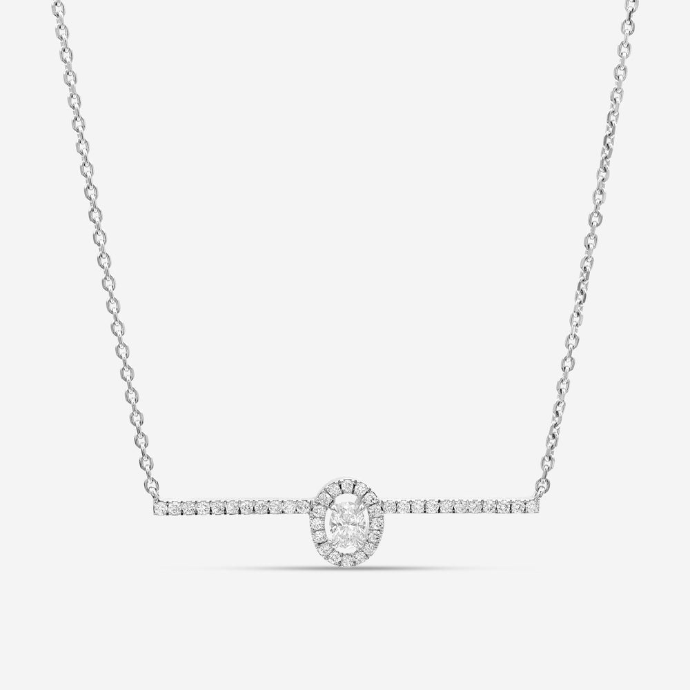 Messika Glam'Azone Collier 18 Kt Weissgold mit Diamanten 06139-WG