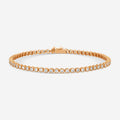 Mémoire Milgrain Tennisarmband 18 Kt Roségold mit Diamanten 2,00 ct CBDD134