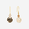 Damiani Damianissima Wende-Ohrhänger 18 Kt Roségold, Keramik und Diamanten 20058578