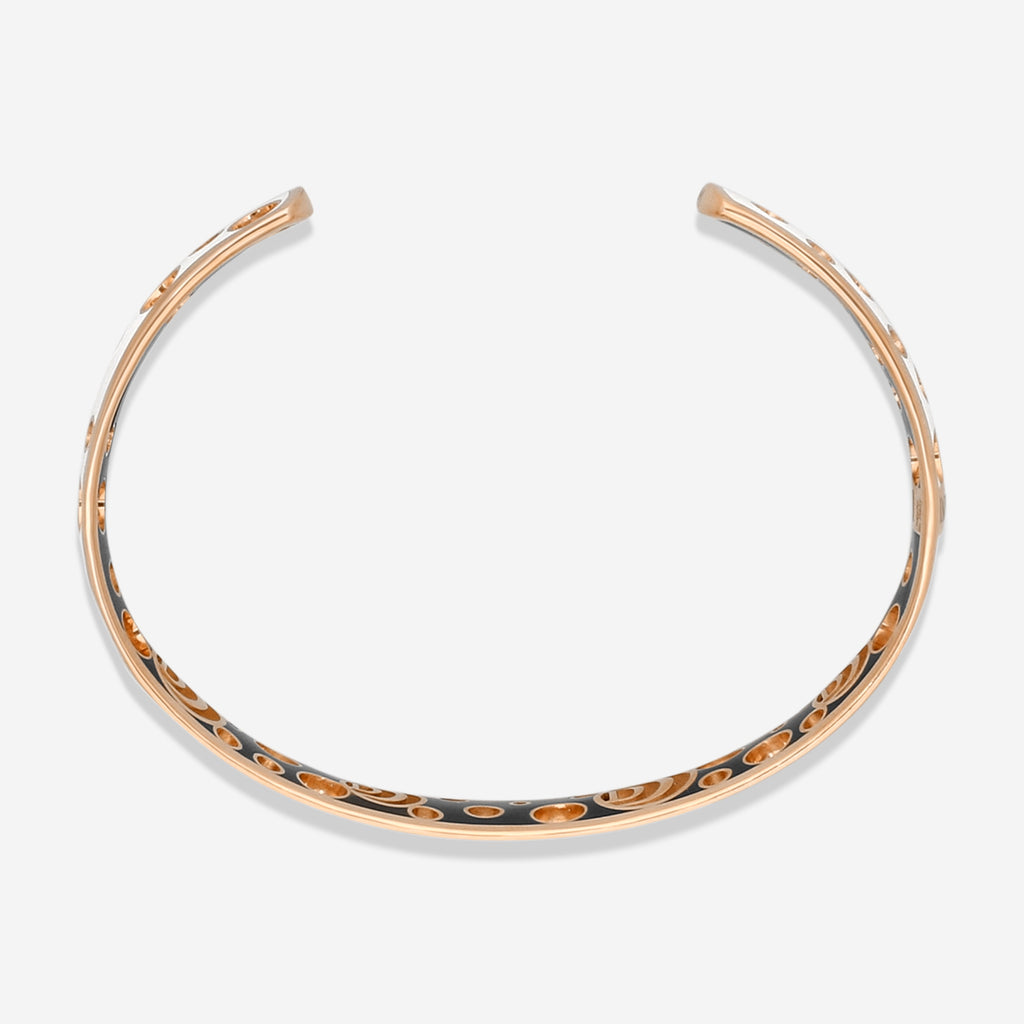Damiani Damianissima Armreif 18 Kt Roségold, Keramik und Diamanten 20058585