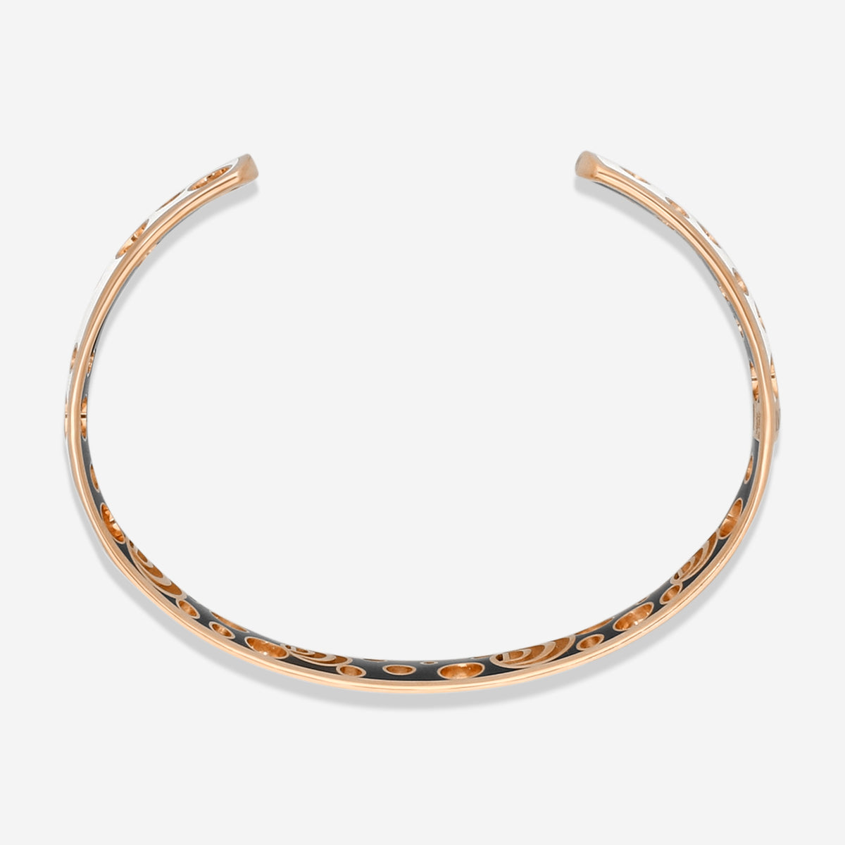 Damiani Damianissima Armreif 18 Kt Roségold, Keramik und Diamanten 20058585