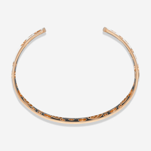 Damiani Damianissima Armreif 18 Kt Roségold, Keramik und Diamanten 20058585