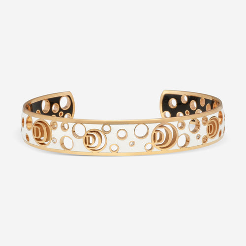 Damiani Damianissima Armreif 18 Kt Roségold, Keramik und Diamanten 20058585