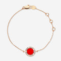 Damiani D.Side Armband 18 Kt Roségold mit Diamanten und Karneol 20086909
