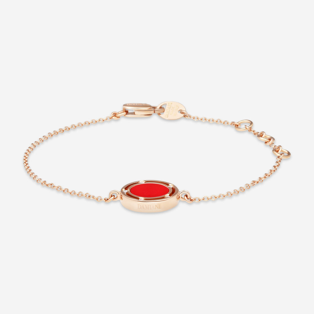Damiani D.Side Armband 18 Kt Roségold mit Diamanten und Karneol 20086909