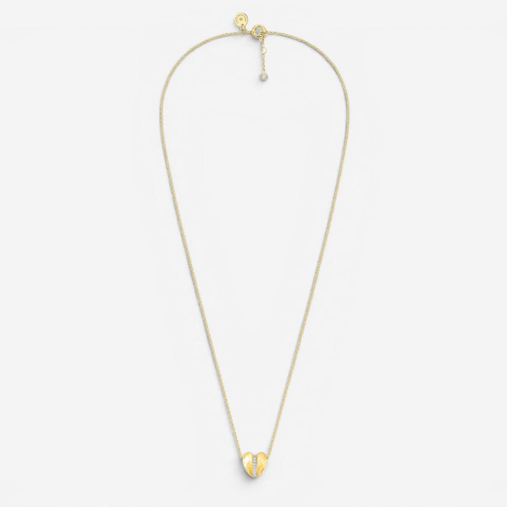 Morganne Bello Infinite Love Herz-Anhänger mit Kette 18 Kt Gelbgold mit Diamant 43YL128D