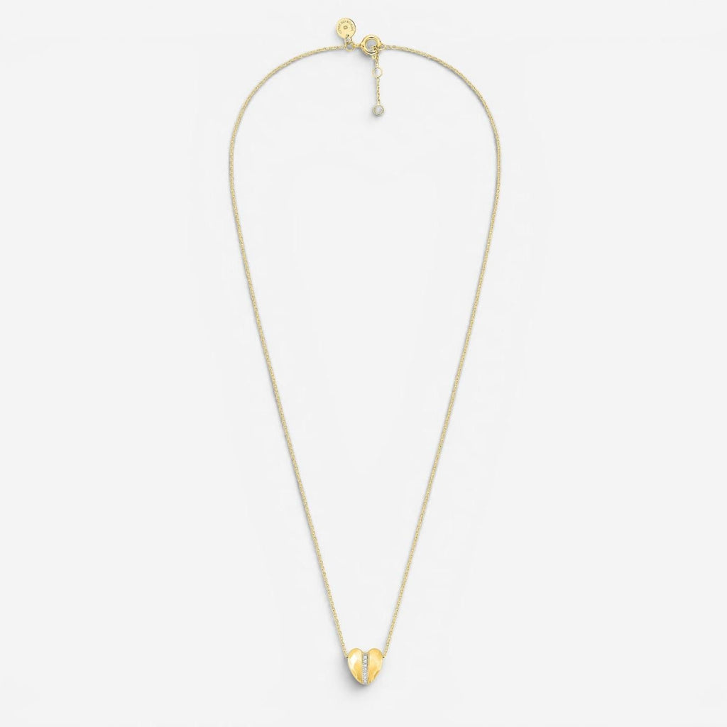 Morganne Bello Infinite Love Herz-Anhänger mit Kette 18 Kt Gelbgold mit Diamant 43YL128D