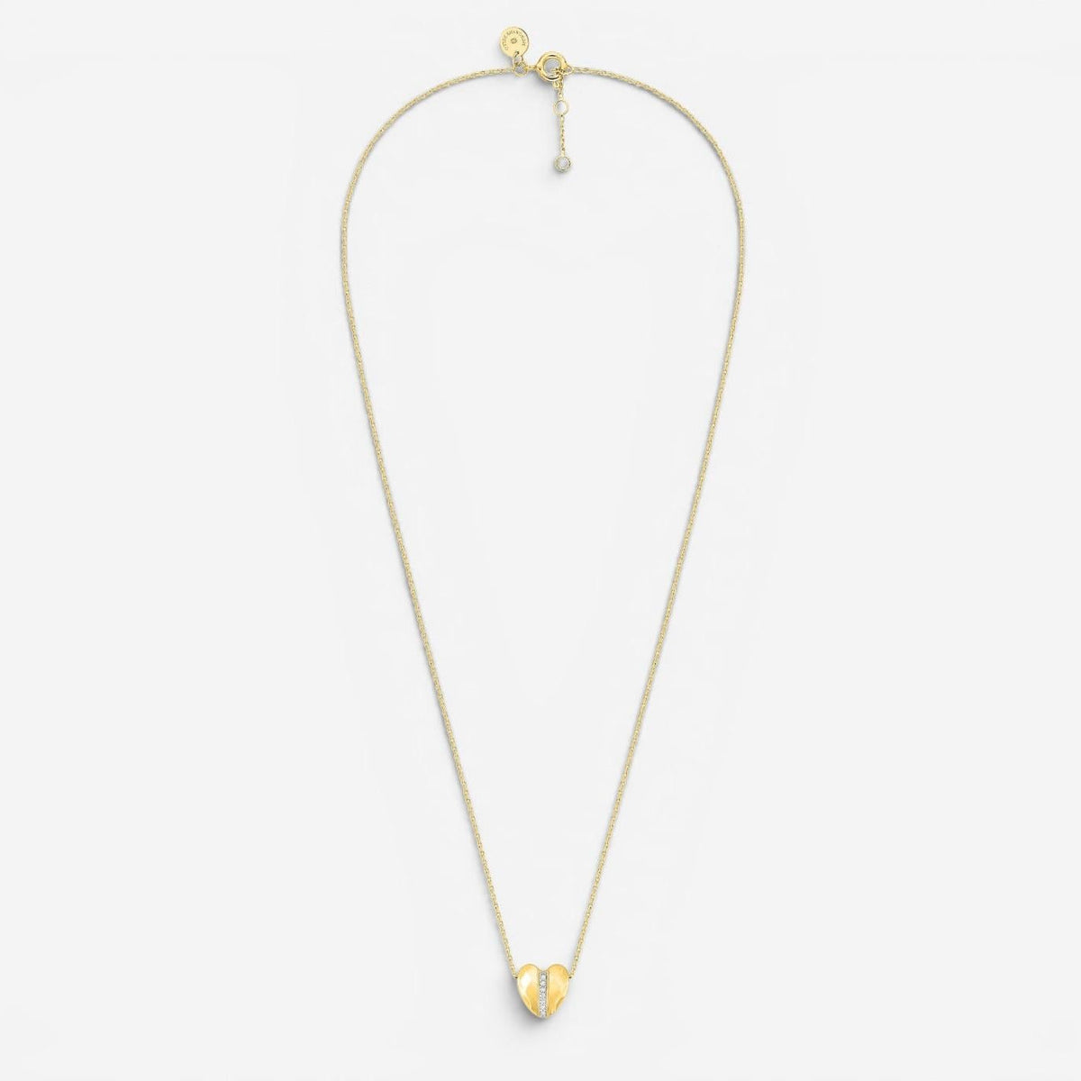 Morganne Bello Infinite Love Herz-Anhänger mit Kette 18 Kt Gelbgold mit Diamant 43YL128D
