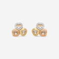 Chopard Happy Curves Ohrringe 18 Kt Gelb-, Rosé- und Weissgold mit Diamanten 839390-9002