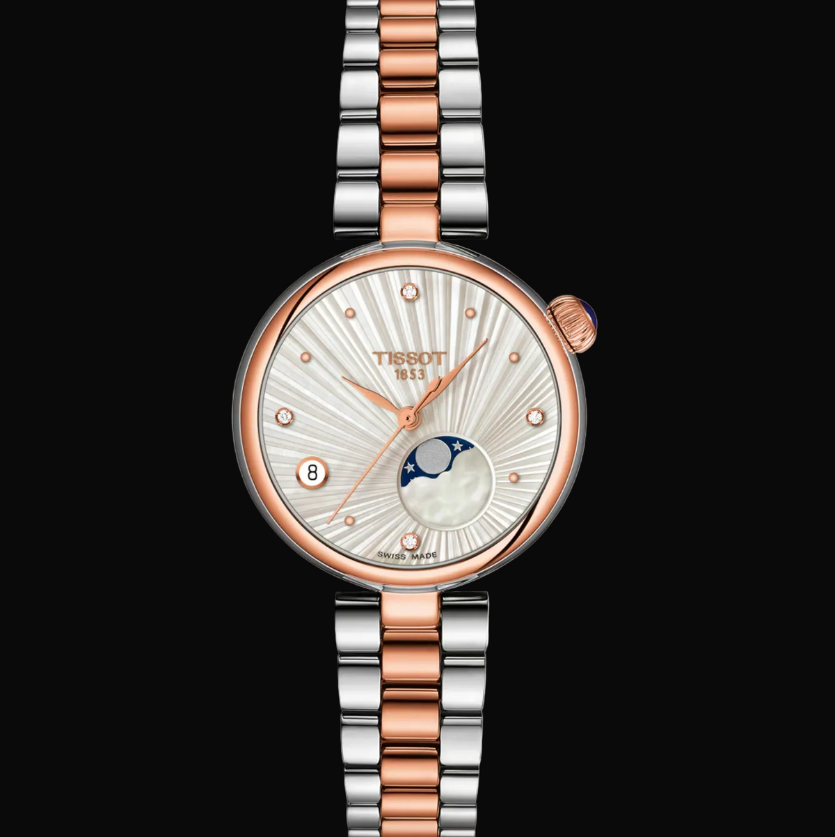 Tissot Desir Moonphase Diamonds Bicolor