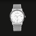 Blancpain Villeret Ultraplate Gangreserve Datum Weiss / Edelstahlband Milanaise 6606A-1127-MMB