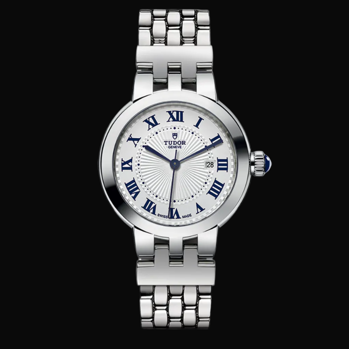Tudor Clair de Rose 30mm Opal / Edelstahlband M35500-0001