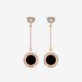 Damiani D.Side Ohrhänger 18 Kt Roségold mit Onyx und Diamanten 20086900