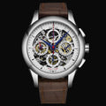 Perrelet Skeleton Chronograph Blau / Lederband A1010/7