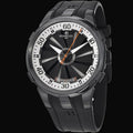 Perrelet Turbine XL Schwarz / Weiss / Kautschukband A1051/4