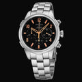 Perrelet Class-T Chronograph Schwarz / Edelstahlband A1069/C