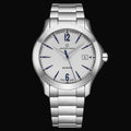Universal Genève Microtor UG 101 Silber / Blau / Edelstahlband 8101.126-008