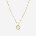 Gucci Interlocking G Anhänger mit Kette 18 Kt Gelbgold (gealtert) YBB579858001