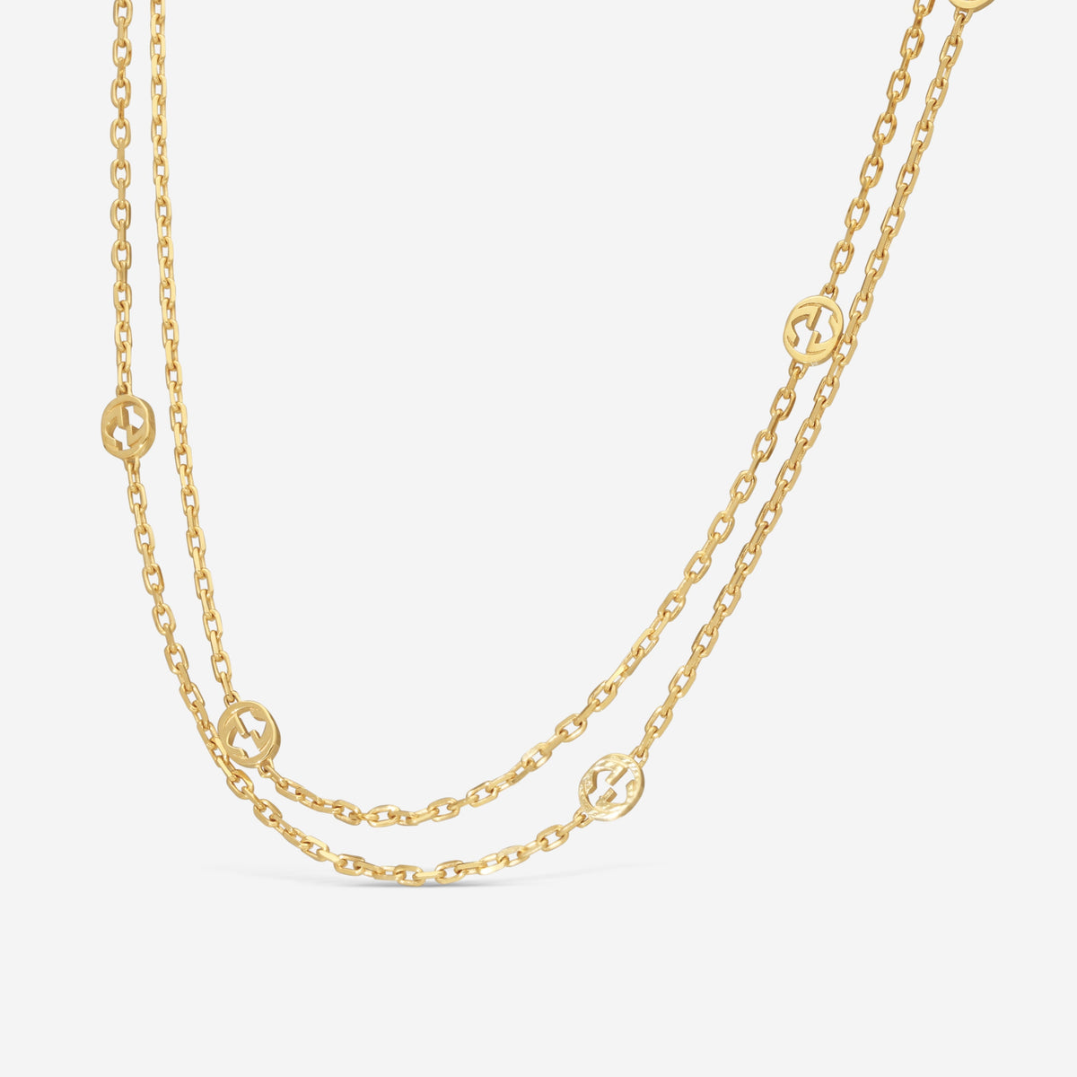 Gucci Interlocking G Halskette 18 Kt Gelbgold YBB631761001