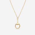 Gucci Horsebit Anhänger mit Kette 18 Kt Gelbgold YBB795818001