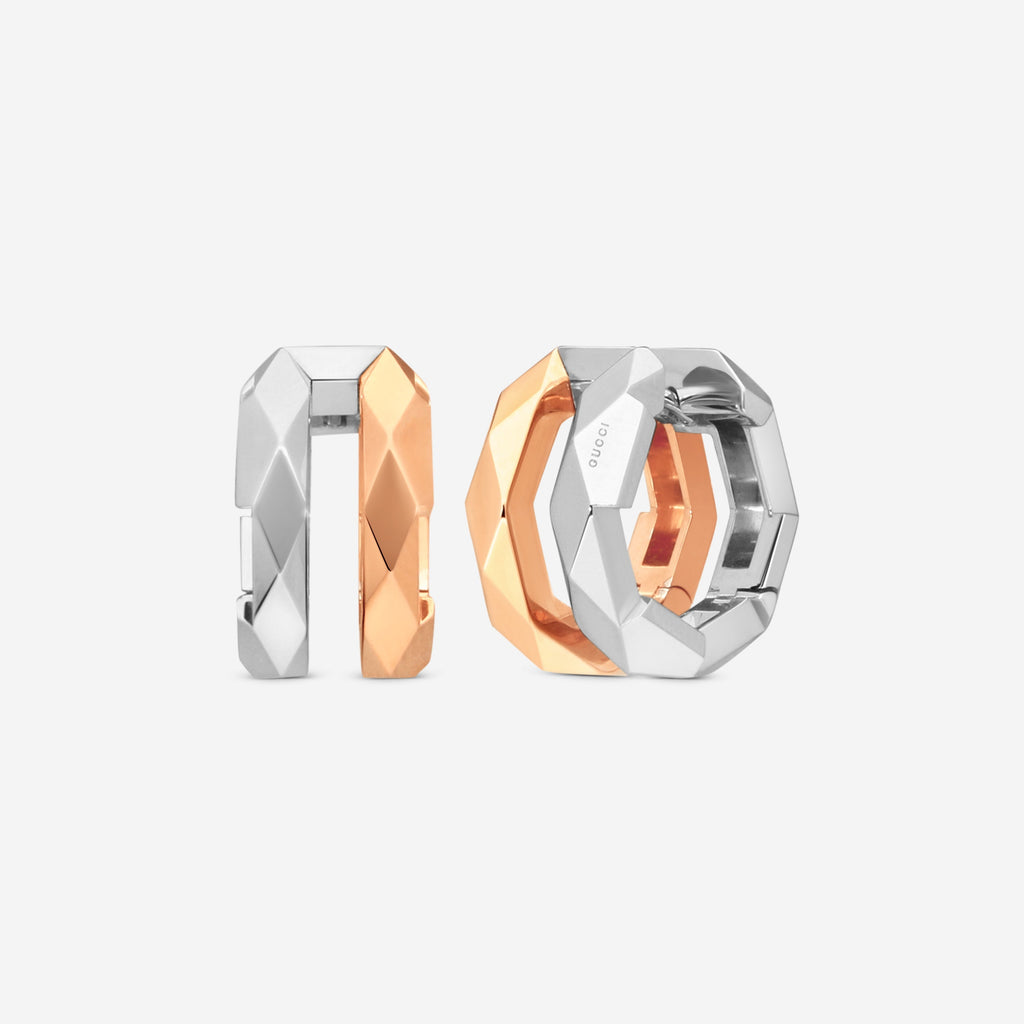 Gucci Link to Love Creolen 18 Kt Rosé- und Weissgold YBD745668001