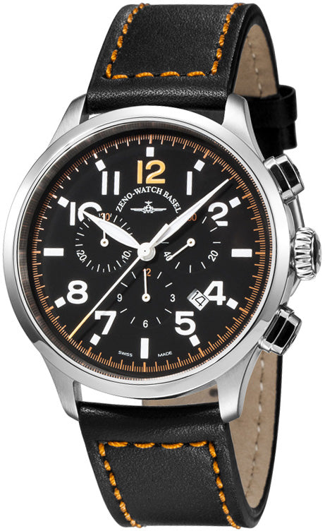 Zeno Watch Retro Tre Pilot Chronograph Quartz
