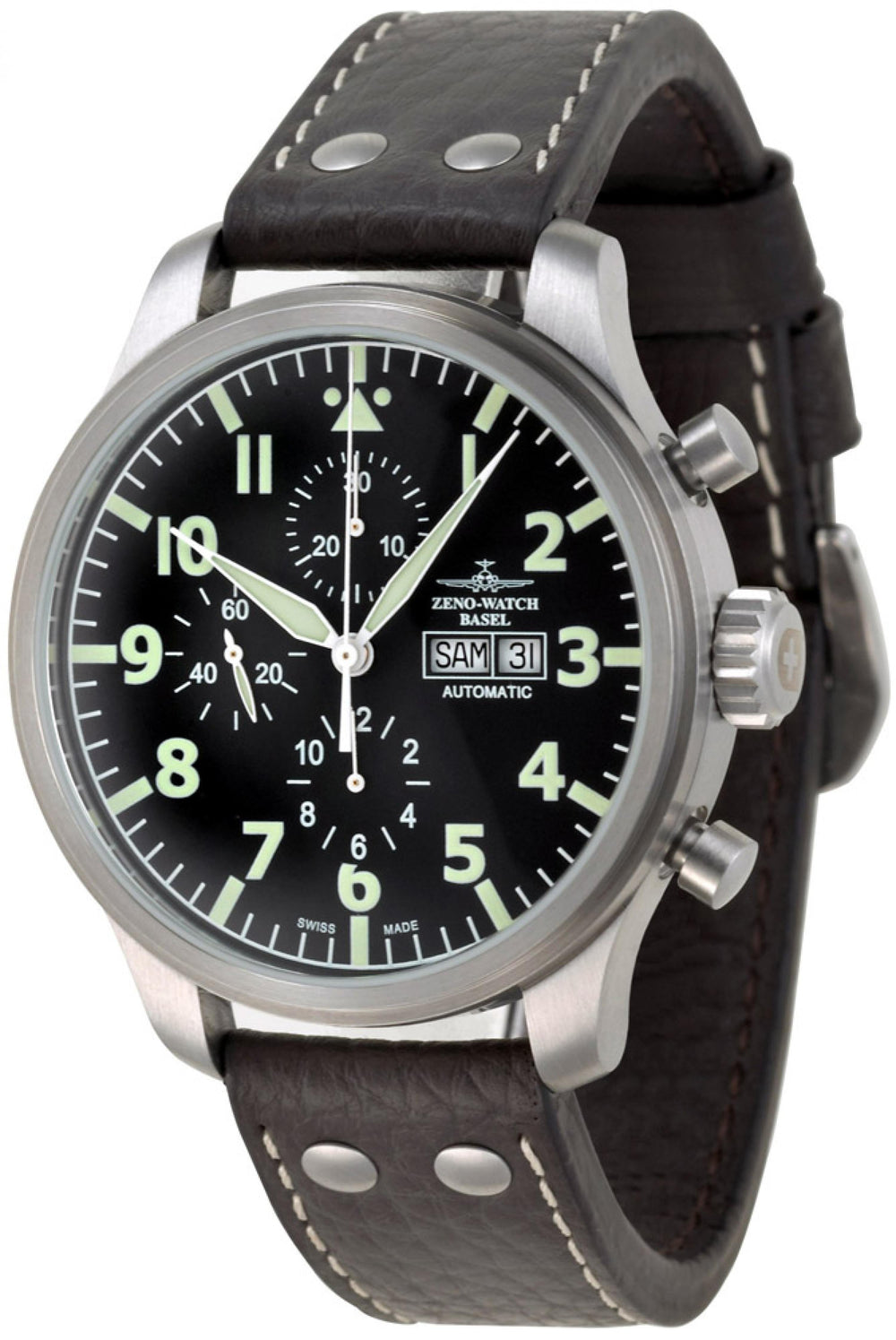 Zeno Watch Oversized Pilot Oversized Chrono Navigator