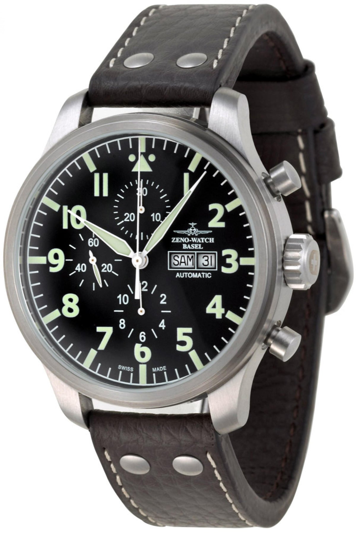 Zeno Watch Oversized Pilot Oversized Chrono Navigator
