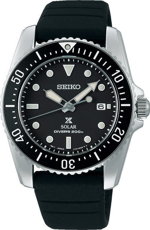 Seiko Prospex Compact Solar Diver Schwarz