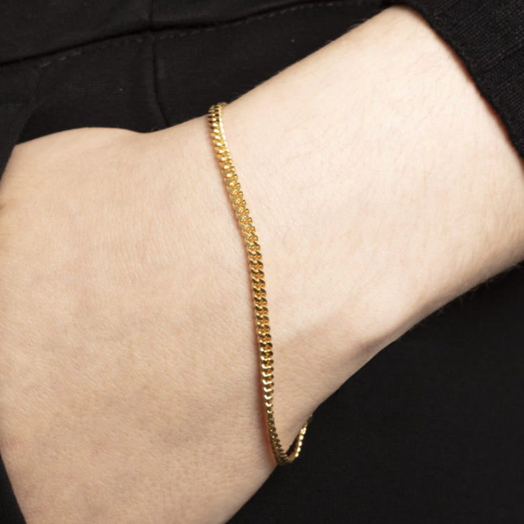 Panzerarmband 750/18 K Gelbgold 2,8mm