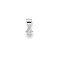 Anhänger Diamant 0.10 ct. H Brillantschliff, Weissgold 750