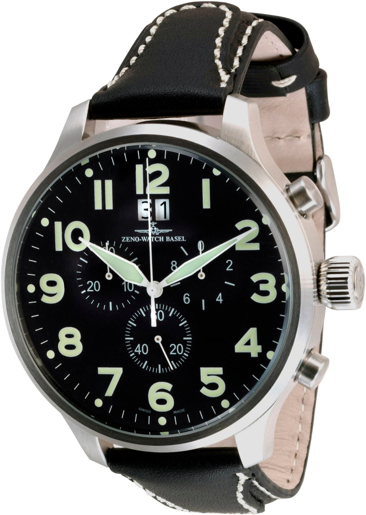 Zeno Watch Super Oversized ST Chrono Big Date