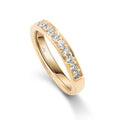 Memoire Ringe halbgefasst 18K/750 Gelbgold