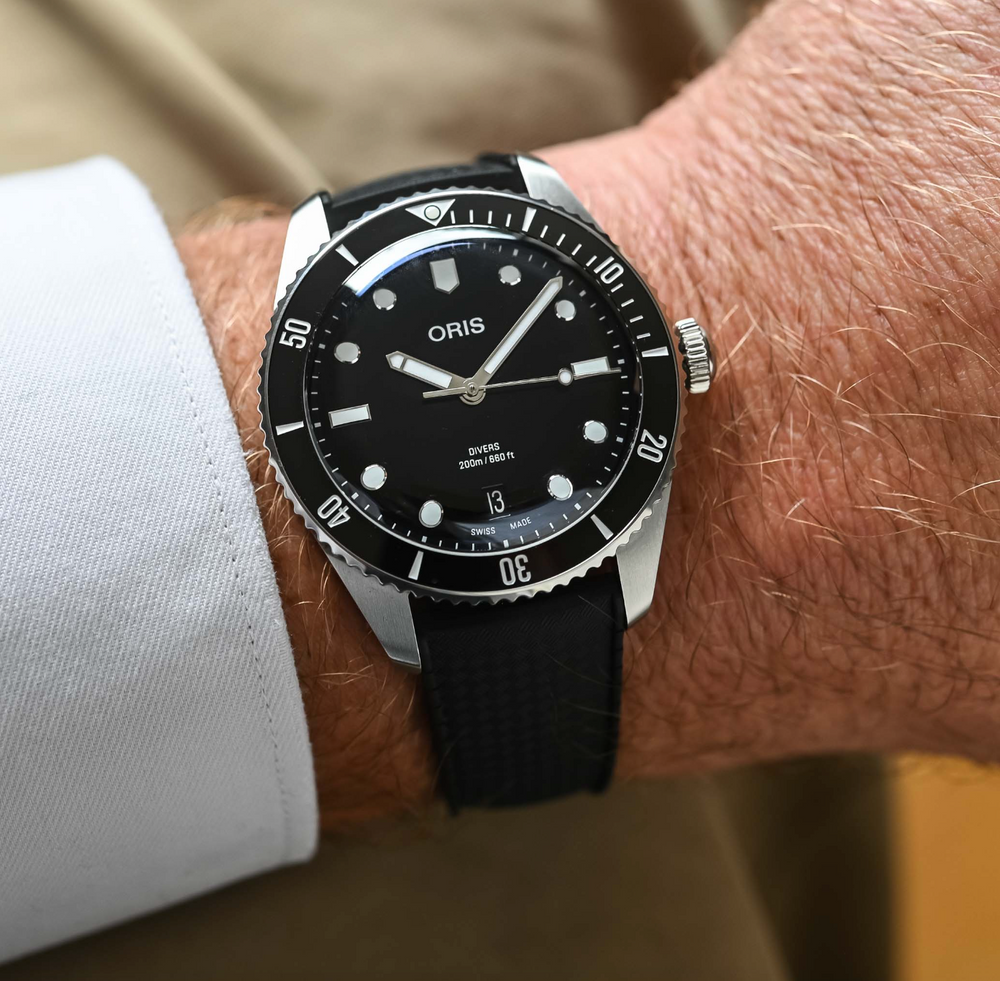 Oris Divers Date 39mm Schwarz