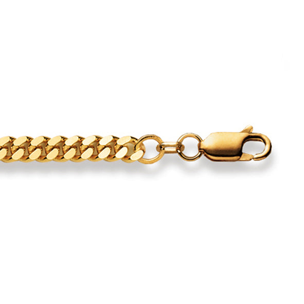 Panzerarmband 750/18 K Gelbgold 4.2mm 19cm