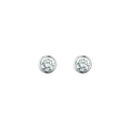 Diamant-Ohrstecker, Weissgold 750/18K 0,15 ct.