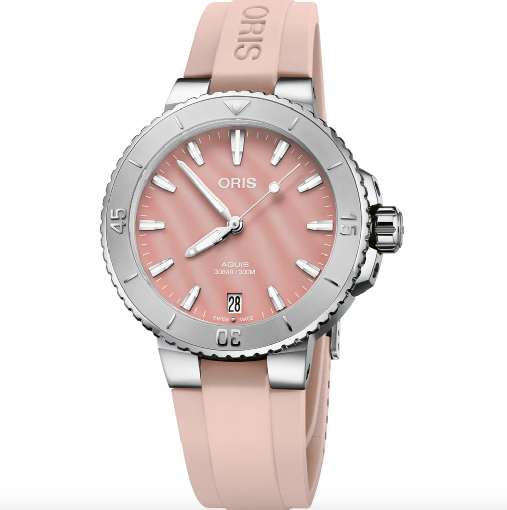 Oris Aquis Date Blush Pink 36.5mm