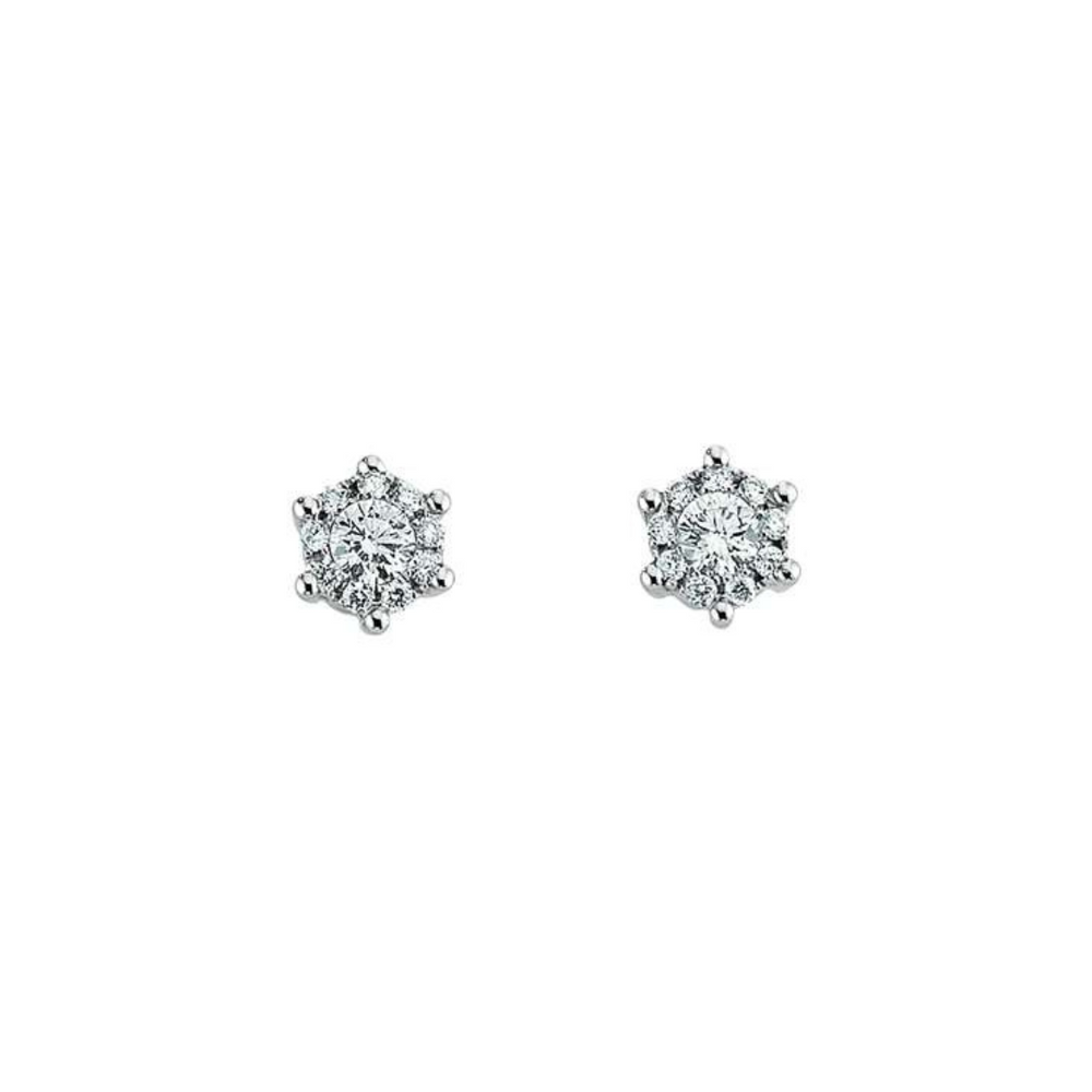 Ohrstecker Diamanten 750/18K Weissgold