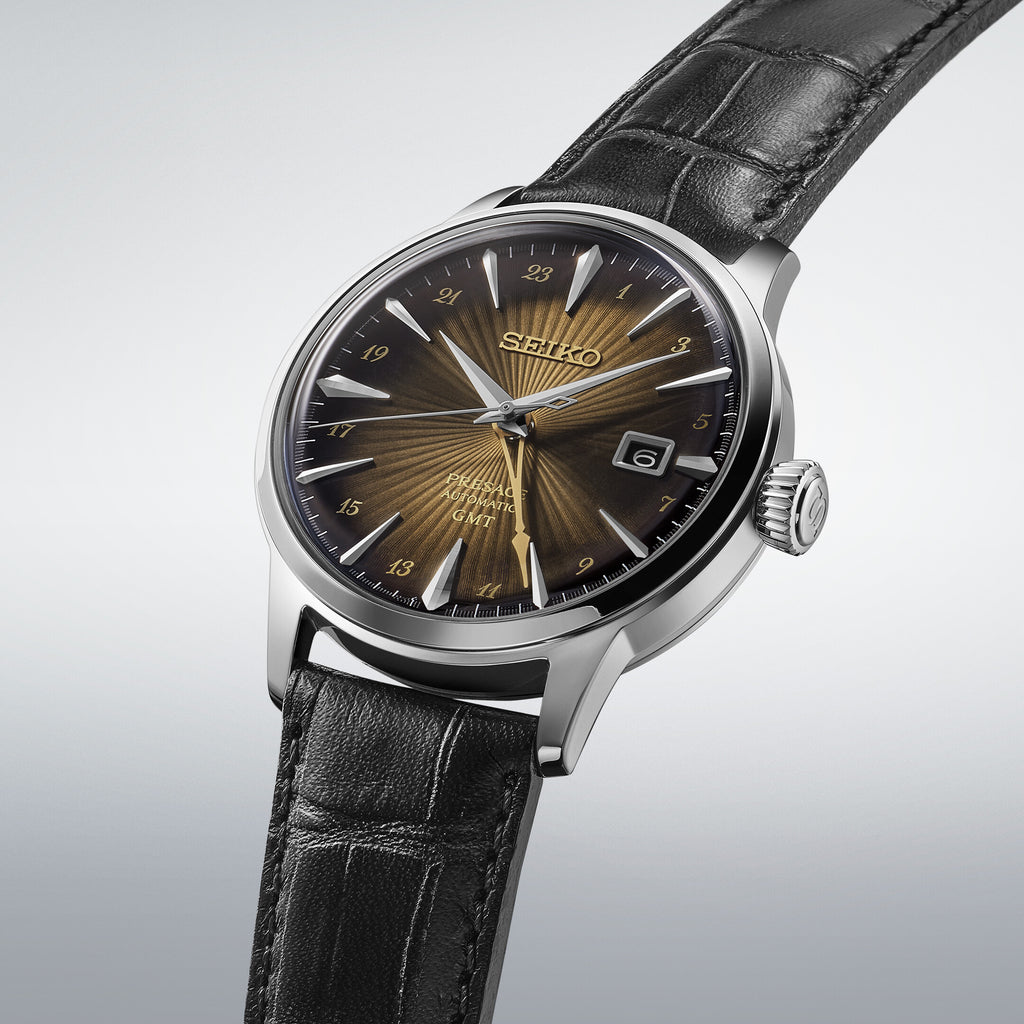 Seiko Presage Automatik GMT Rusty Nail Cocktail Time