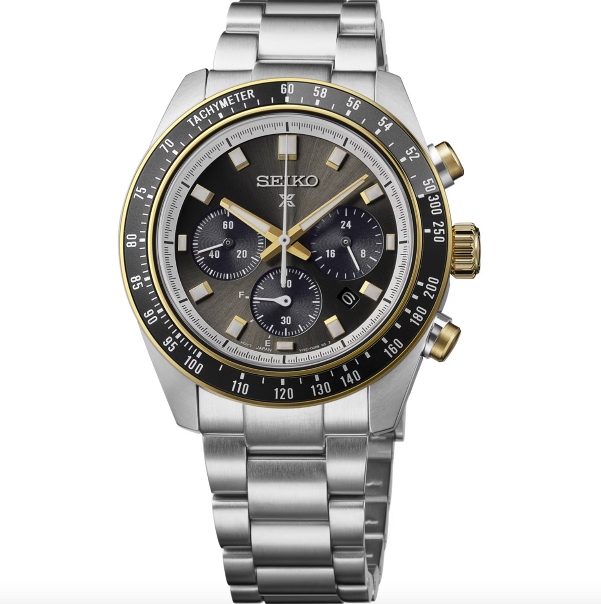 Seiko Prospex Speedtimer Solar Chronograph Champagne Fight Gold