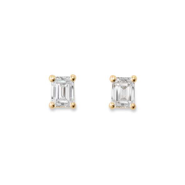Solitär Ohrstecker Gold 18K/750 Gelbgold