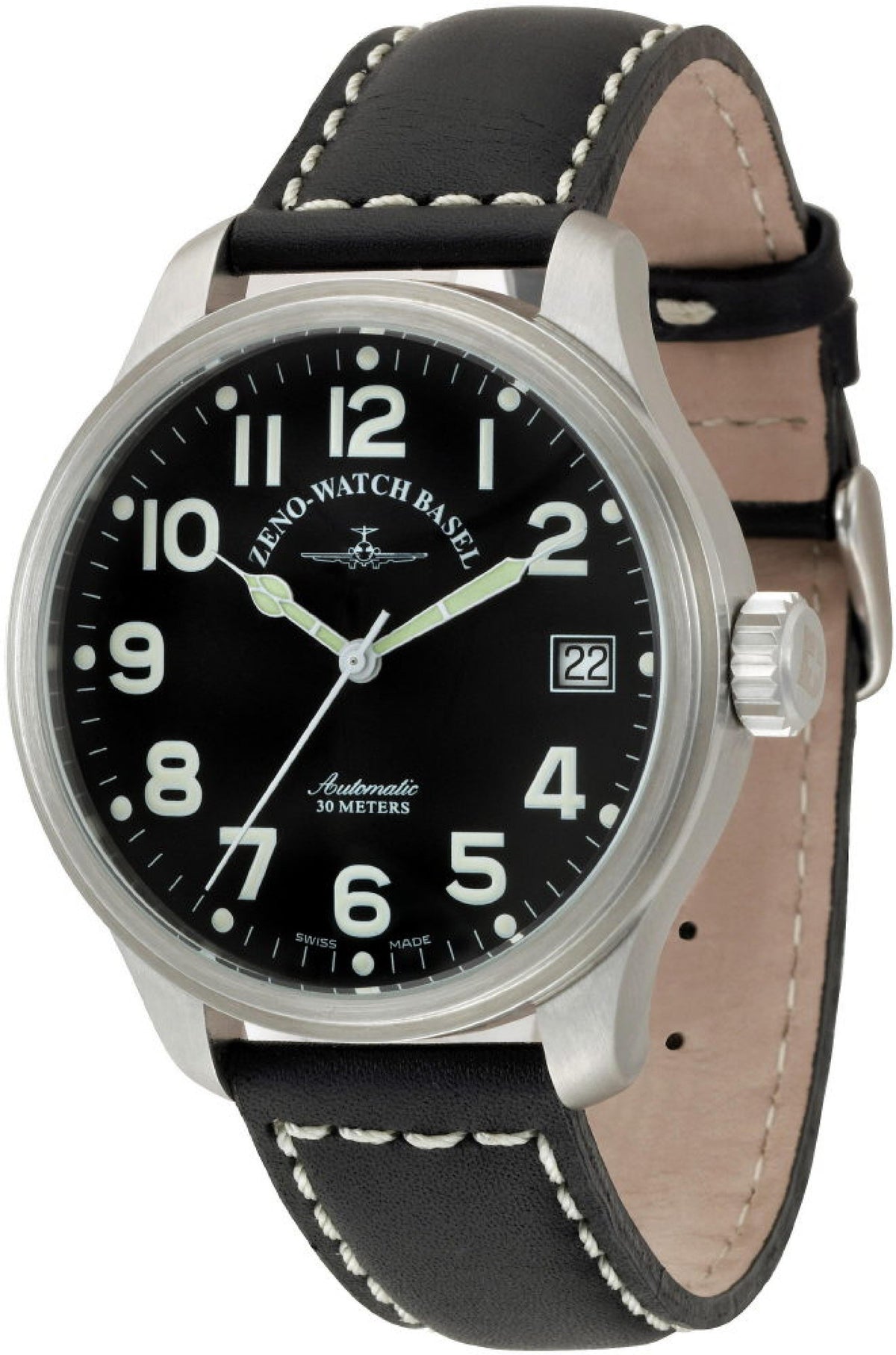 Zeno Watch OS Pilot Valgranges (Big Date)