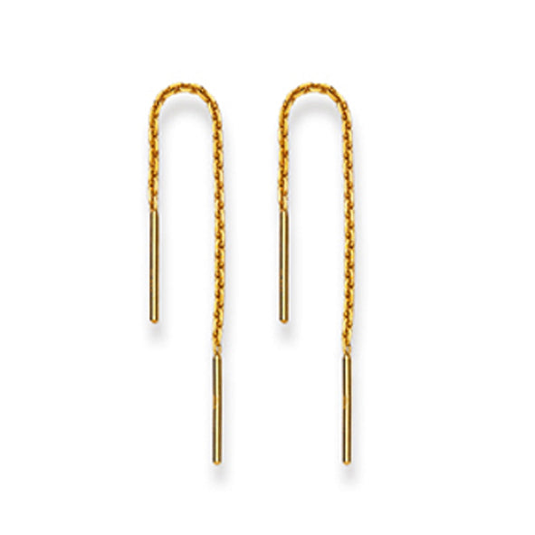 Ohrhänger 750/18 K Gelbgold, Stäbchen