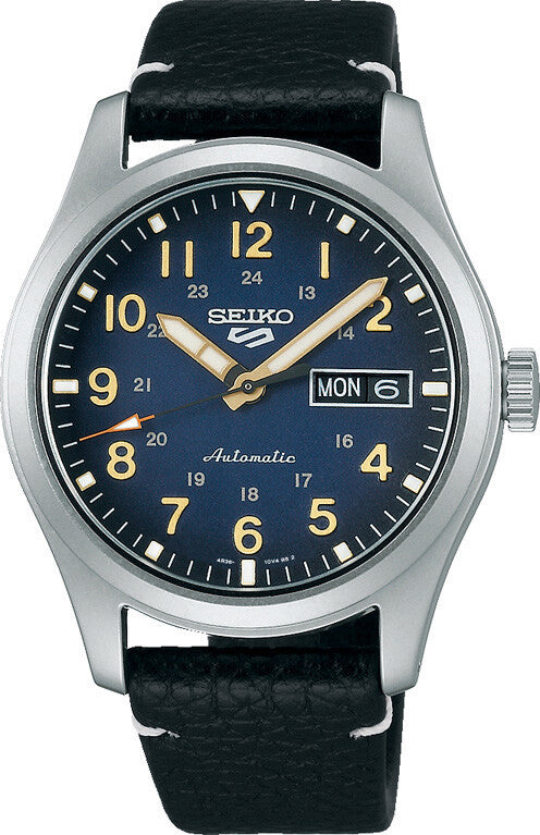 Seiko 5 Sports Automatik Day-Date Schwarz / Blau