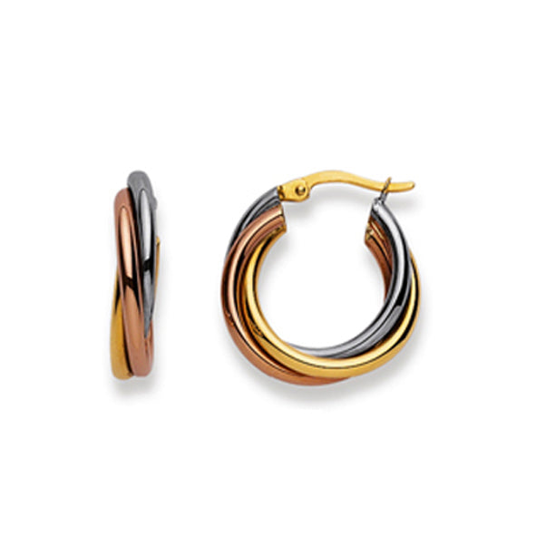 Creolen Gold 750 tricolor Ø 20mm