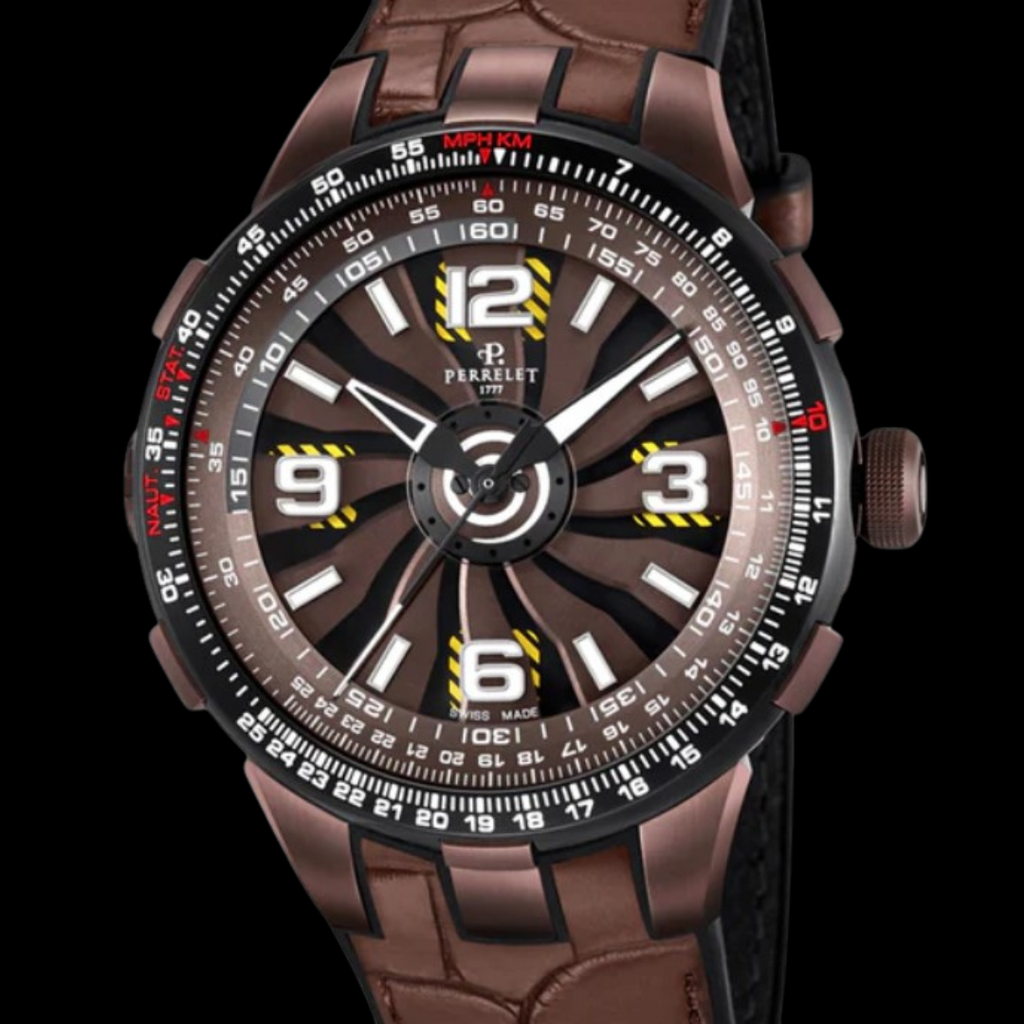 Perrelet Turbine Pilot Grand Raid Stainless Steel Automatic Men's Watch