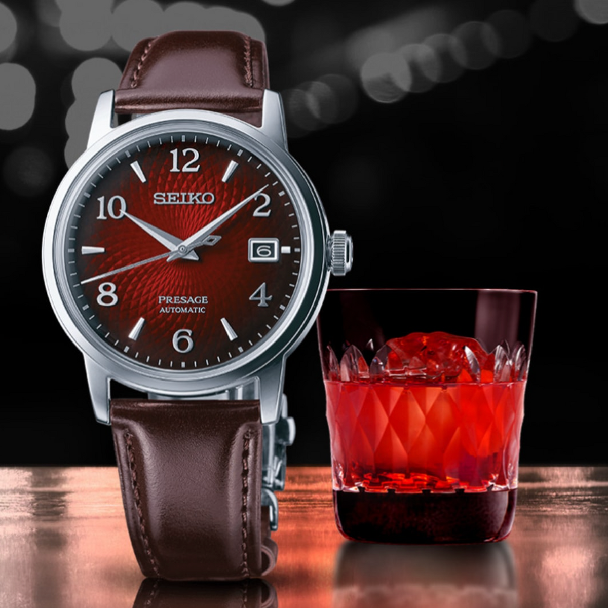 Seiko Presage Automatik Negroni Cocktail Time