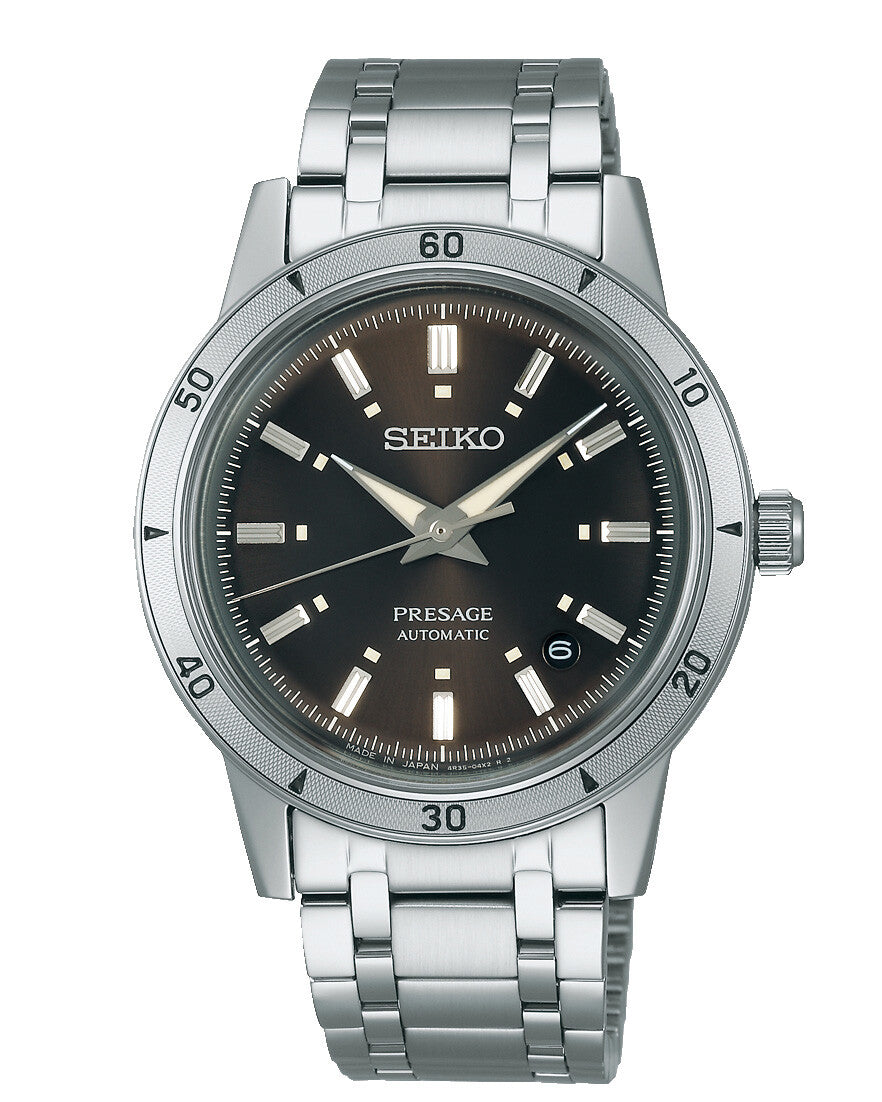 Seiko Presage Style 60's Automatik Braun 39.5mm