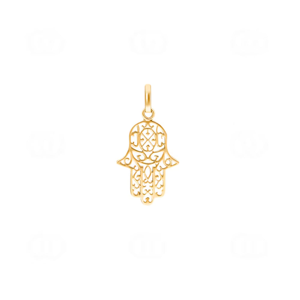Anhänger 750/18 K Gelbgold, Fatima-Hand