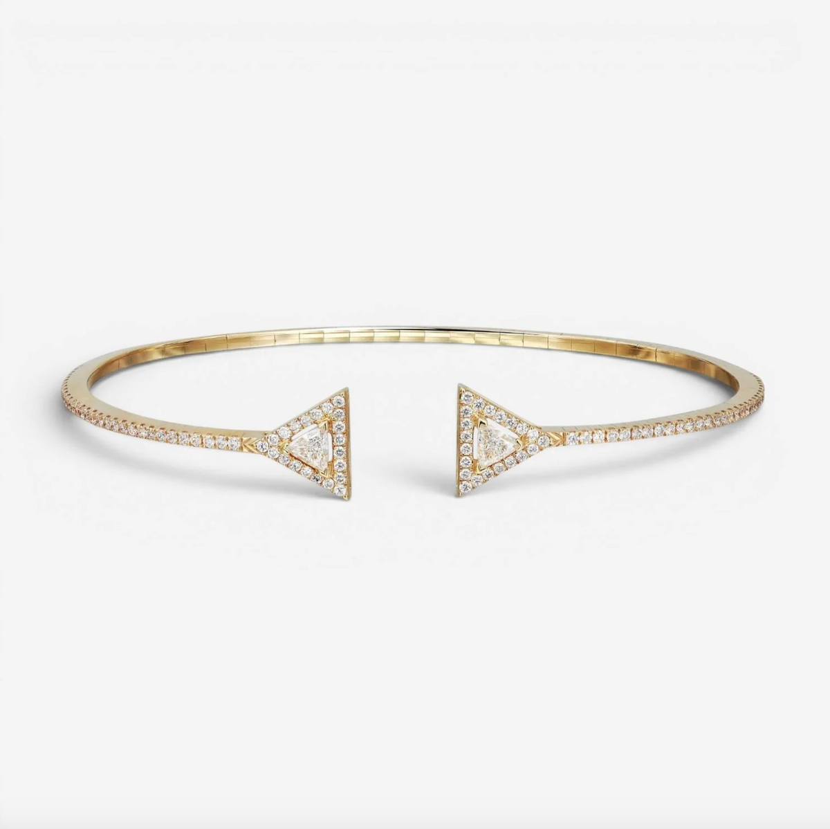 Messika Thea Skinny Armreif aus 18K Gelbgold mit Diamanten